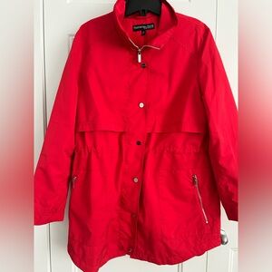 Red Parka - light Rain jacket